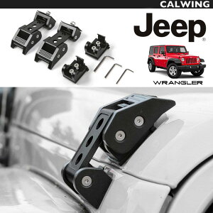 07-18y ジープ jeep ラングラー JK フードロック フードラッチセット ブラック BAD WRANGLER カスタム パーツ