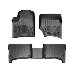 07-10y ポルシェ カイエン フロアライナーセット ウェザーテック ブラック 3PC ラウンドタイプ