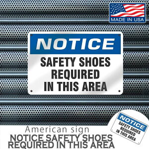 AJTCv[g NOTICE SAFETY-AREAi ̏ꏊł͈SC𗚂ĉj 傫ȃTCY12x18C` MADE IN USA
