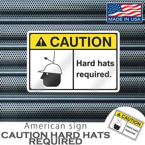 AJTCv[g CAUTION Hard-requiredix Swbg̒pKvłj 12x18C` MADE IN USA G