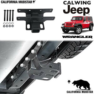 07-16y 【カリフォルニアマッドスター/CALIFORNIA MUDSTAR★】 ジープ jeep ラングラー JK ヒッチメンバー テクスチャーブラック 牽引 トレーラー ジェット マリン シー 外装 カスタム パーツ
