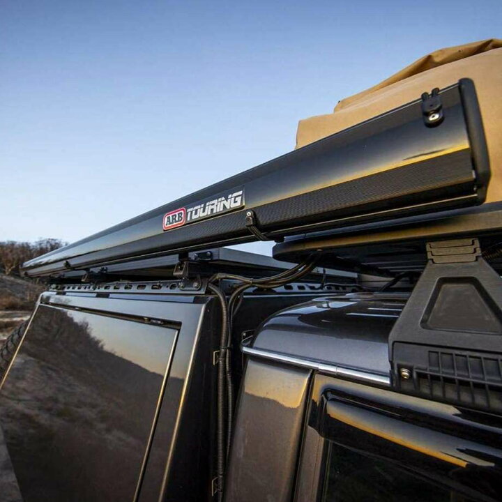 楽天市場】オーニング ブラックハードケースタイプ LED付き AWNING 