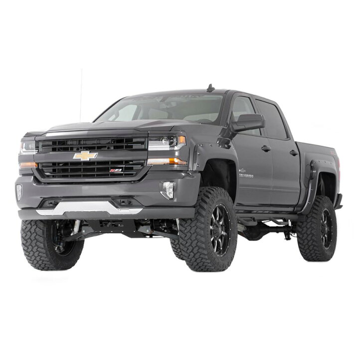楽天市場 16y シルバラード 1500 オーバーフェンダー 6 6フィート 8フィートベットサイズ用 ラフカントリー ポケットフェンダー フラットブラック 2インチ キャルウイングパーツ楽天市場店