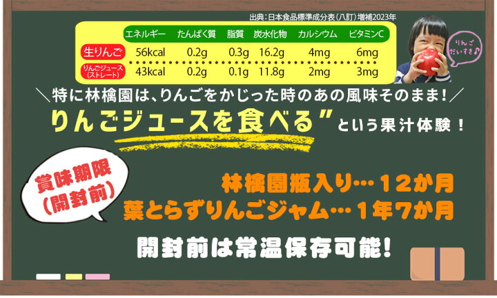 楽天市場 葉とらずりんご ジュース 林檎園 瓶入りと葉とらずリンゴプレザーブジャム詰め合わせ 林檎園klセット ギフトセット ２人に１人がリピーターの 林檎園 の瓶入り７２０ｍｌ２本とプレザーブジャム３個のご贈答にピッタリのセットです かめあし商店