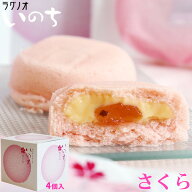 エントリーでポイント5倍 青森 お土産 スイーツ カスタードケーキ 【いのち　さくら4個入】 桜 サクラ ケ…