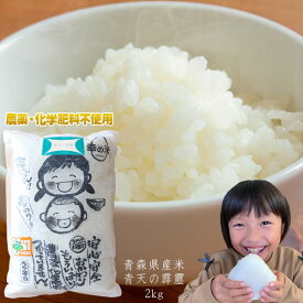 エントリーでポイント5倍 農薬・化学肥料不使用 幸の米農園 荒関さんの【青森県産 特別栽培米 青天の霹靂2kg】 2025年度産 米 送料無料 安心・安全な美味しさを青森からお届け [※SP]