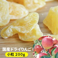 エントリーでポイント5倍 りんご ドライフルーツ 訳あり 送料無料 【国産 ドライりんご (小粒) 200g】 半…