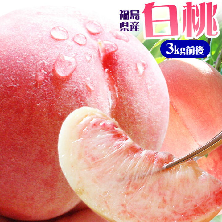 楽天市場】本場の 白桃 贈答用 秀品 送料無料 秀品 お徳用【福島県産  
