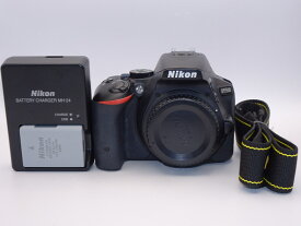 【中古】【外観並級】Nikon デジタル一眼レフカメラ D5500 ボディー ブラック 2416万画素 3.2型液晶 タッチパネル D5500BK