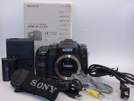 【中古】【外観並級】SONY デジタル一眼レフカメラ α100 ボディ ブラック