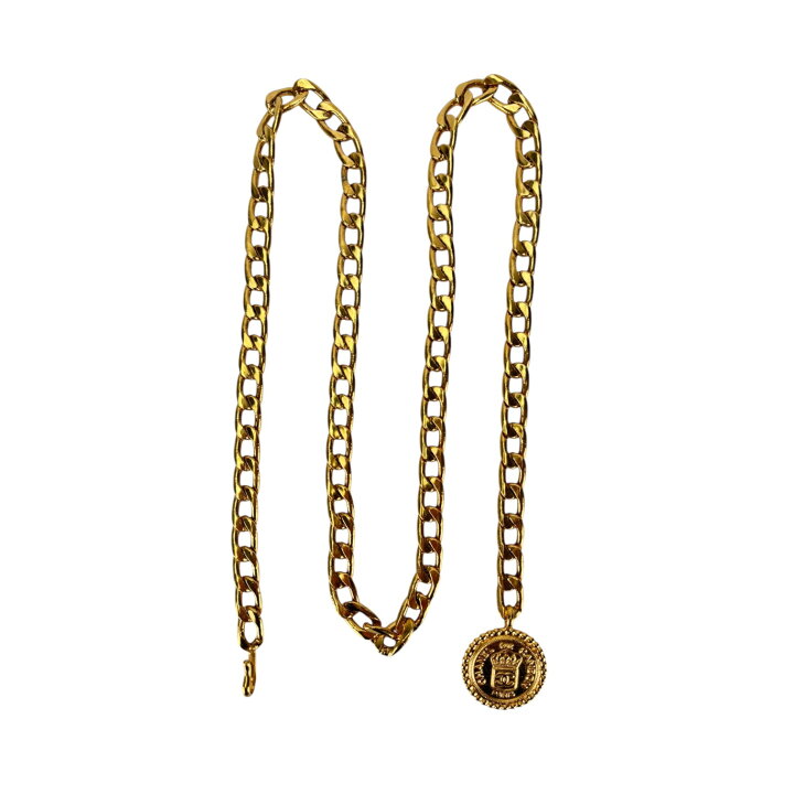 楽天市場】【中古】 CHANEL シャネル コインチェーン ベルト ココ 