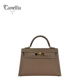 【中古】HERMES エルメス ミニケリー2 ハンドバッグ 2way ショルダーバッグ ヴォーエプソンEtoupeエトゥープ ゴールド金具 U刻印2022
