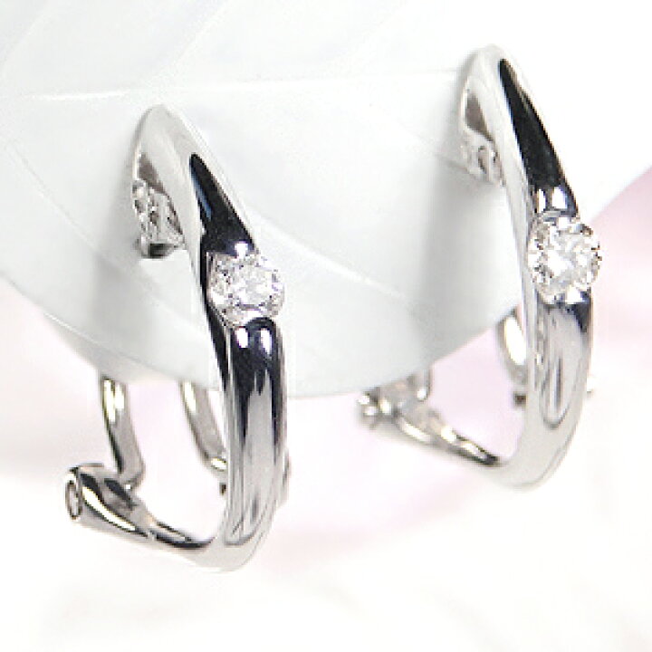 楽天市場】k18YG/プラチナ900【0.10ct】 ダイヤモンド 2WAY ピアス  