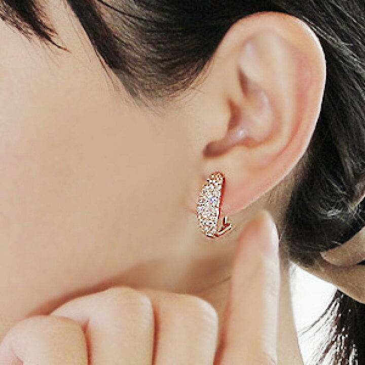 楽天市場】K18PG/WG【2.0ct】ダイヤモンドパヴェ 2WAYピアス 