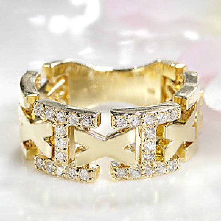 楽天市場】K18YG【0.26ct】ダイヤモンド リング 【無色透明】【H 