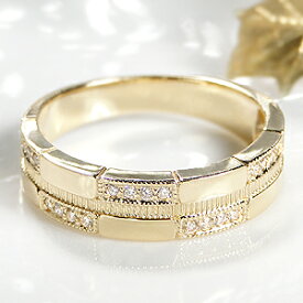 K18YG【0.16ct】ダイヤモンドリング【無色透明】【H-SIクラス】 ゴールド 指輪 ダイアモンドリング ダイアリング ダイヤリング K18 18金 イエローゴールド メンズリング 結婚指輪 ペア カップル 4月誕生石 【品質保証書付】 【送料無料】【代引手数料無料】【刻印無料】