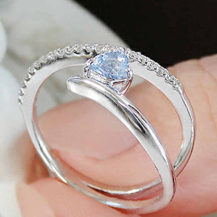 K18WG 18金 ハートシェイプカット ダイヤモンド 0.19ct