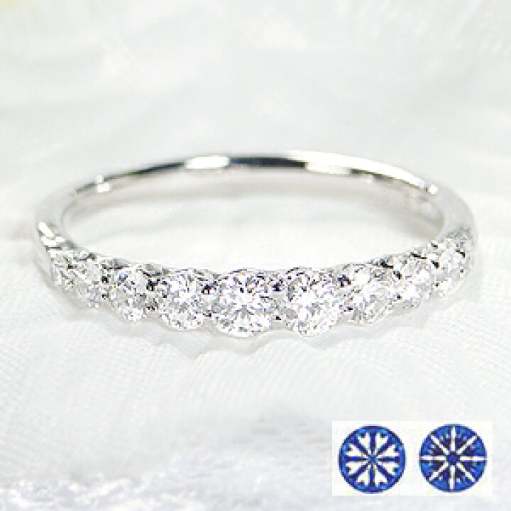 楽天市場】Pt900【0.5ct】ハートアンドューピッド ダイヤモンド 