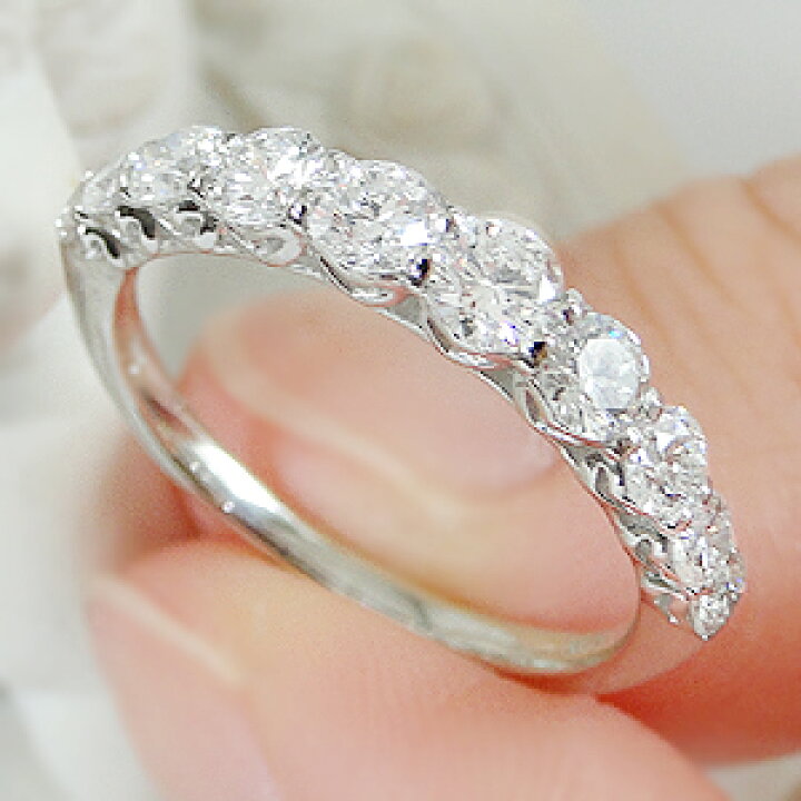 楽天市場】pt900 【1.0ct】【ハートアンドキューピッド】ダイヤモンド 