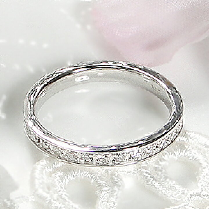 楽天市場】pt900【0.3ct】フチあり ダイヤモンド フルエタニティ 