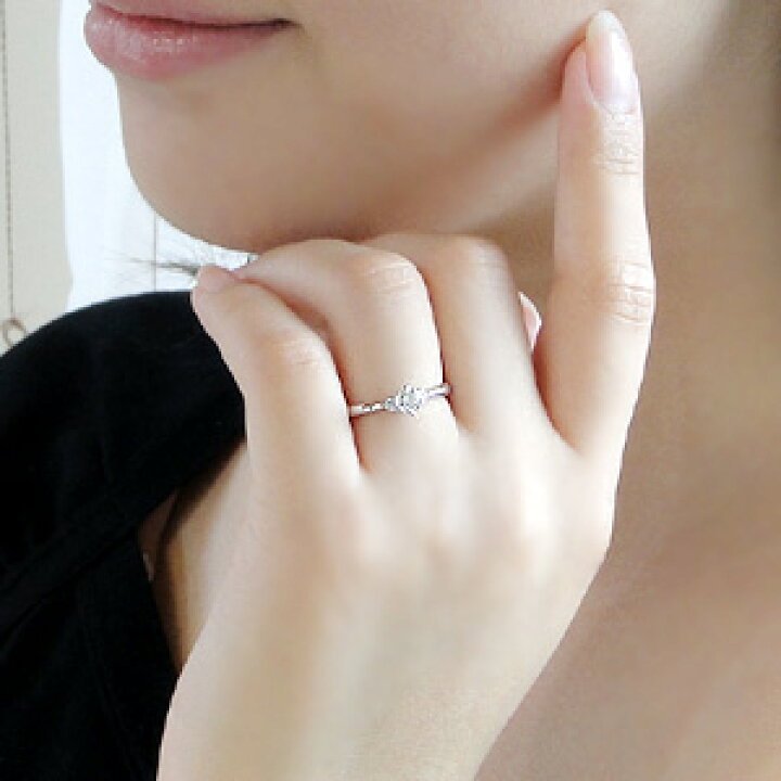 楽天市場】pt900【0.26ct】ダイヤモンドリング！【無色透明】【H-SI 