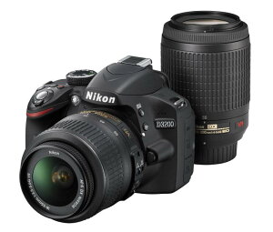 Nikon fW^჌tJ D3200 200mm_uY[Lbg 18-55mm/55-200mmt ubN D3200WZ200BK