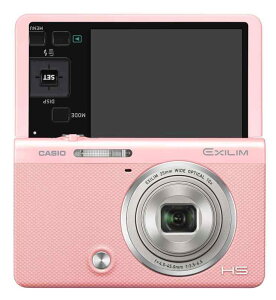 CASIO デジタルカメラ EXILIM EX-ZR70PK 「自分撮りチルト液晶」 「メイクアップセルフィーアート」 EXZR70 ピンク