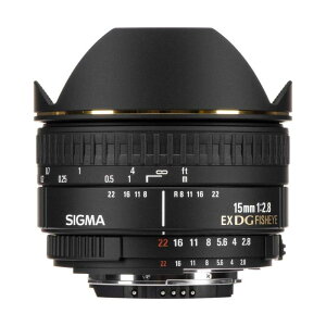 シグマ(Sigma) SIGMA 単焦点魚眼レンズ 15mm F2.8 EX DG DIAGONAL FISHEYE ニコン用 対角線魚眼 フルサイズ対応 476441