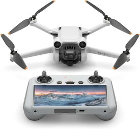 【中古】 ディージェイアイ DJI カメラドローン Mini 3 Pro DJI RC (リモコン) 付属 初心者向け リモートID対応 折りたたみ可能 4K/60fps動画 48MP写真… 当店保証30日間 人気 AES EBUケーブル 中古