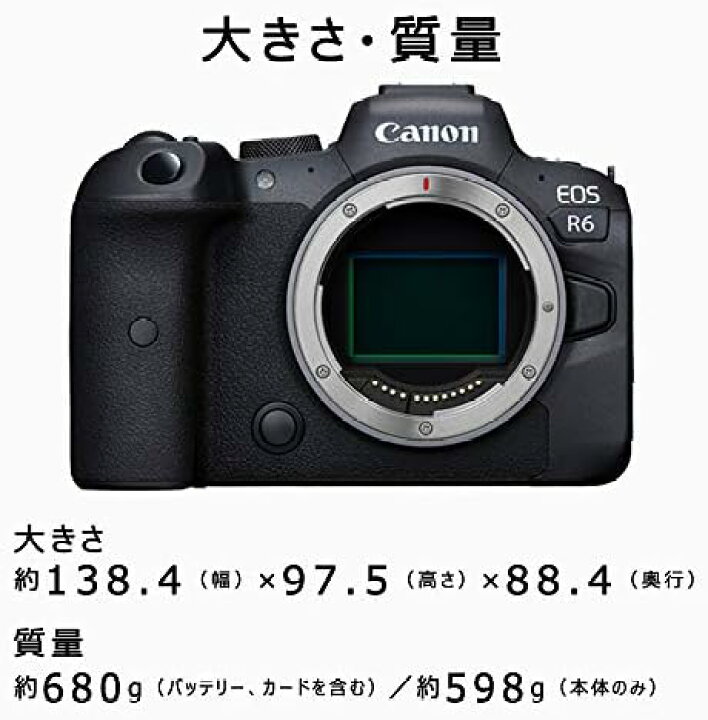 楽天市場】【アウトレット品】Canon ミラーレス一眼カメラ EOS R6 