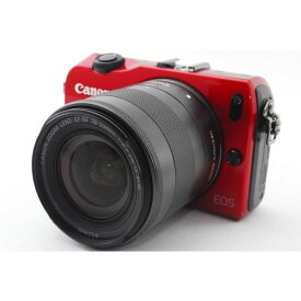 【中古】キヤノン Canon EOS M レッド レンズセット 美品 軽量コンパクト SDカード付き