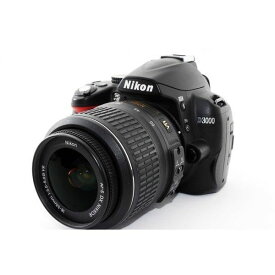 【中古】 ニコン Nikon D3000 レンズキット ブラック 美品 一眼レフ 当店保証30日間 人気 ミラーレス 一眼レフ 交換レンズ カメラ