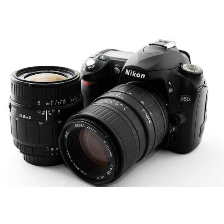楽天市場】【中古】 ニコン Nikon D50 標準&望遠ダブルレンズセット 美 