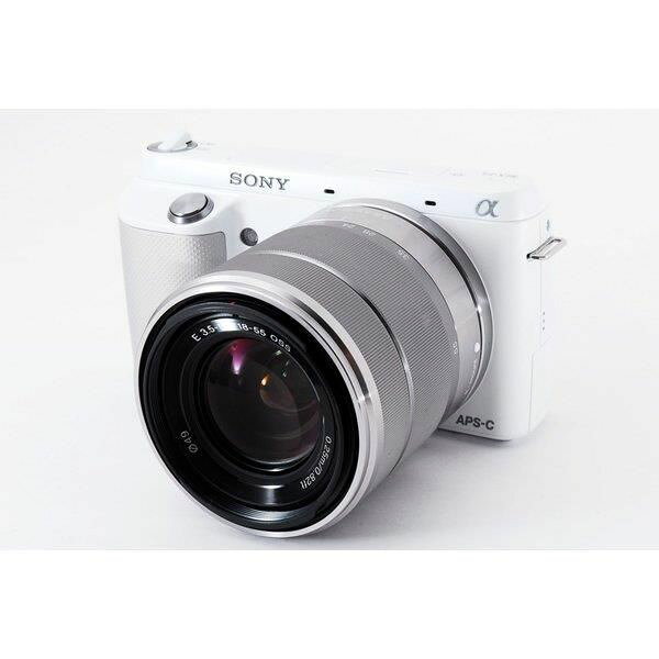 【中古】 ソニー SONY  NEX-F3 ホワイト レンズキット 美品 自撮り可能な液晶画面・高画質・軽量 ストラップ付き  当店保証30日間 人気 ミラーレス 一眼レフ 交換レンズ カメラ