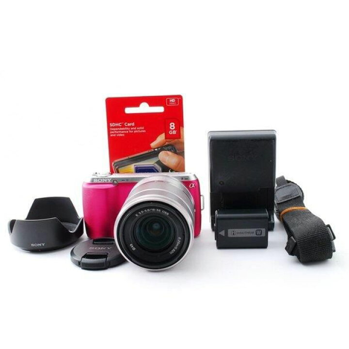 楽天市場】【中古】 ソニー SONY Nex-C3 ピンク レンズキット 美品 