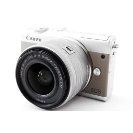 【4/24~4/27限定!最大4,000円OFF&4/25限定で最大P3倍】【中古】キヤノン Canon EOS M100 レンズキット グレー 美品 スマホより鮮やか感動画質ストラップ付