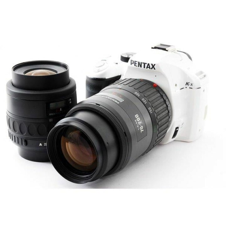 楽天市場】【中古】 ペンタックス PENTAX K-x ホワイト ダブルズーム 