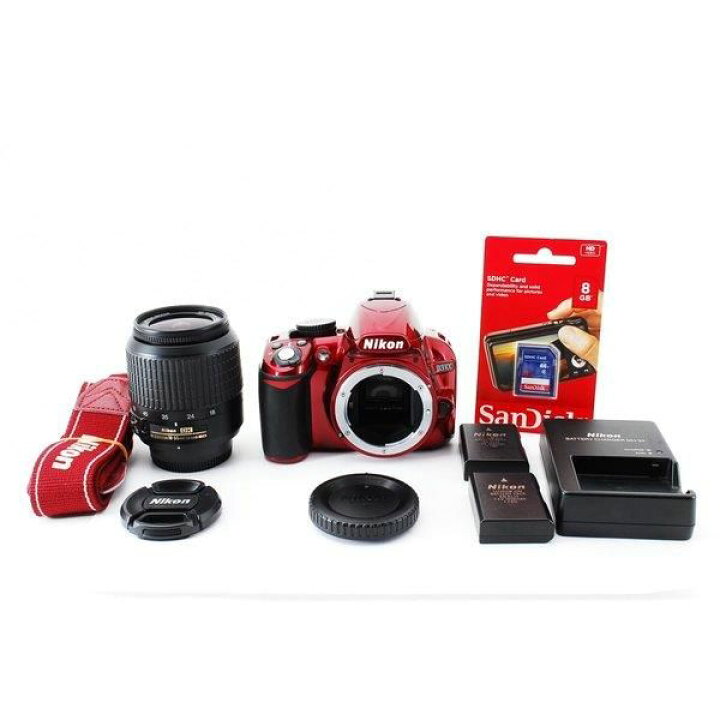 楽天市場】【中古】 ニコン Nikon D3100 レンズキット レッド 希少品 