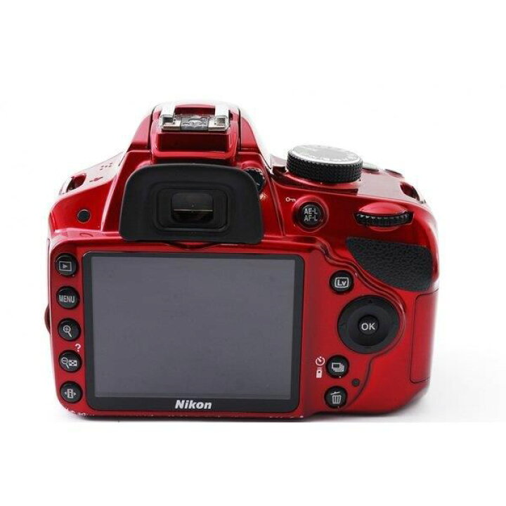 楽天市場】【中古】 ニコン Nikon D3200 ダブルズームセット レッド 美 