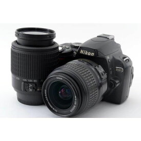 【中古】 ニコン Nikon D40 ダブルズームセット ブラック 美品 ストラップ付き 当店保証30日間 人気 ミラーレス 一眼レフ 交換レンズ カメラ