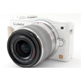 【中古】パナソニック Panasonic Lumix DMC-GF6 レンズキット ホワイト 美品 自分撮りミラーレス ストラップ SDカード付き