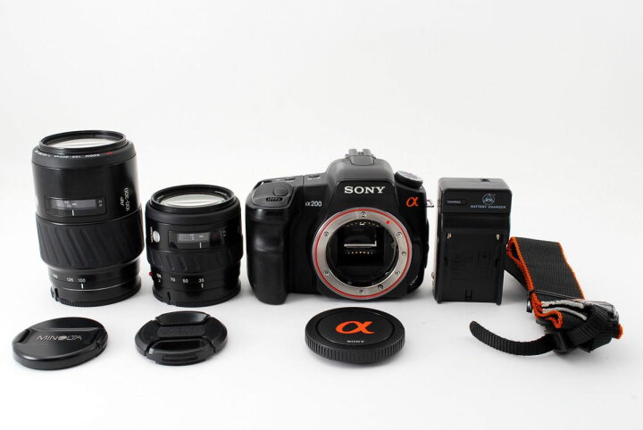 楽天市場】【中古】ソニー SONY α200 DSLR-A200 ブラック 超望遠ダブル 