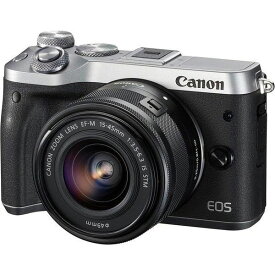 【中古】キヤノン Canon EOS M6 レンズキット シルバー SDカード付き