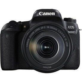 【中古】キヤノン Canon EOS 9000D レンズキット EF-S18-135mm F3.5-5.6 IS USM 付属 SDカード付き