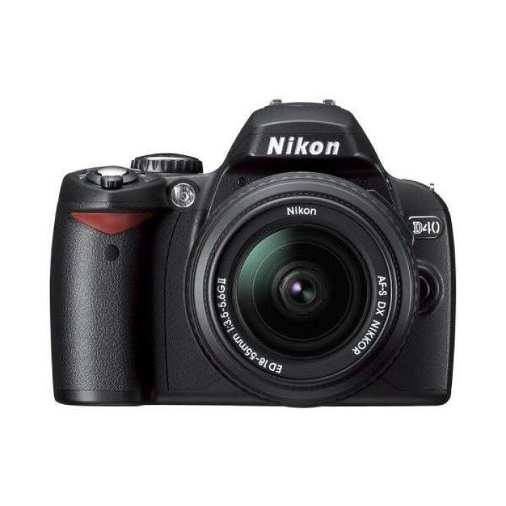 楽天市場】【中古】 ニコン Nikon D40 レンズキット ブラック D40BLK 