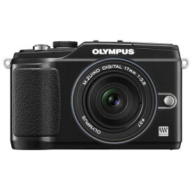 【中古】オリンパス OLYMPUS E-PL2 パンケーキレンズキット ブラック
