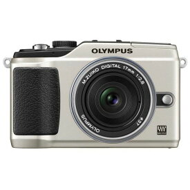 【中古】オリンパス OLYMPUS E-PL2 パンケーキレンズキット ゴールド