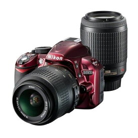 【5/23~5/27限定!最大4,000円OFF&5/25限定で最大P3倍】【中古】ニコン Nikon D3100 レッド 200mmダブルズームキット SDカード付き