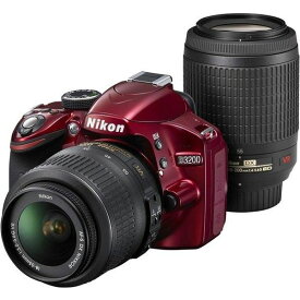 【中古】ニコン Nikon D3200 200mmダブルズームキット SDカード付き