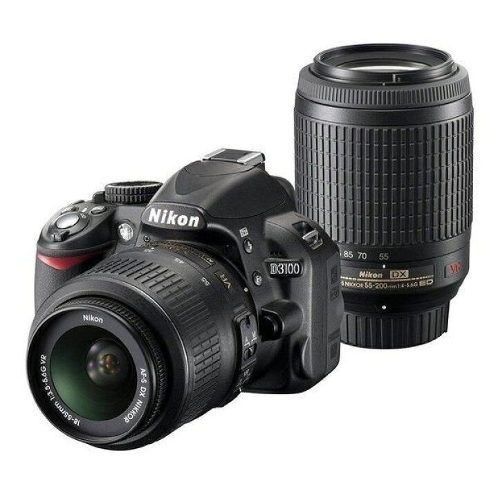楽天市場】【中古】ニコン Nikon D3100 200mmダブルズームキット 